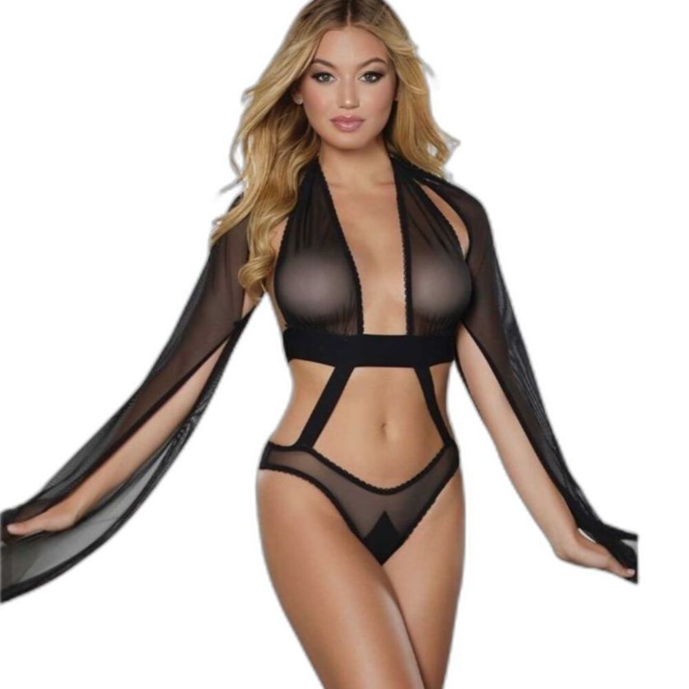 🤩 2/$20 SALE - Allure Crazy in Love Black Teddy Arm Capes ONE SIZE New With Tags